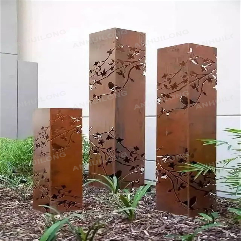 No maintenance corten steel lighting For Landscaping